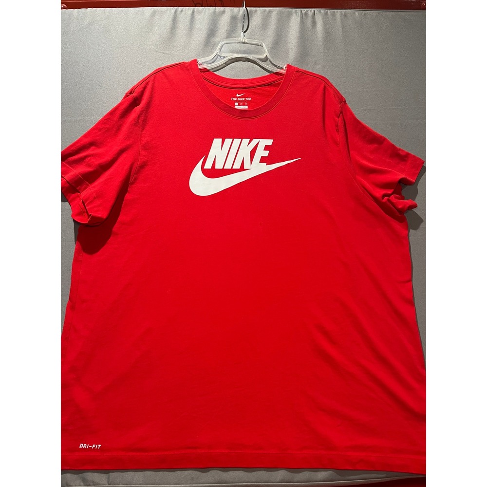 Nike Dri-FIT Red Graphic T-Shirt Mens 3XL Short Sleeve Futura Logo Tee